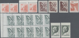 Yugoslavia: 1960/1980 Small Lot With Missing Or Shifted Perforations, E.g. 2 X O - Unused Stamps