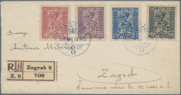 Croatia: 1843/1945, Assortment Of Apprx. 55 Covers/cards, From Austrian Period T - Croatie