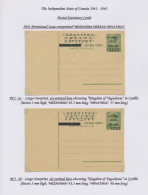 Croatia: 1941/1944, Specialised Collection Of 24 Unused Cards Arranged On Writte - Croatie