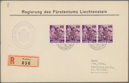 Liechtenstein: 1920/1990 (ca.), Partie Von Ca. 105 Briefen Und Karten, Dabei Son - Collections