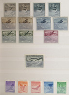 Liechtenstein: 1930-modern: Sammlung Von Postfrischen Flugpostmarken, Wenigen Br - Lotes/Colecciones