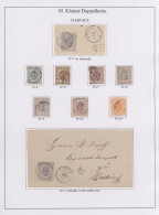 Luxembourg: 1847/1876, Les Cachets "PETIT FRANÇAIS", Exhibit Well Arranged On 66 - Altri & Non Classificati