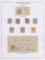 Luxembourg: 1847/1876, Les Cachets "PETIT FRANÇAIS", Exhibit Well Arranged On 66 - Autres & Non Classés