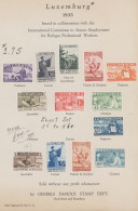 Luxembourg: 1935, Intellectual's Relief, 5c.-5fr., Short Set Of 13 Values Mounte - Other & Unclassified