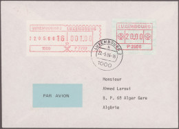 Luxembourg: 1983/1992, Sammlung Mit Ca. 5000 ATM Und Ca. 2000 ATM/FDC Der Mi.Nr. - Vignette