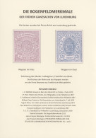 Luxembourg - Postal Stationery: 1874/1878, Die Bogenfeldmerkmale Der Frühen Ganz - Entiers Postaux