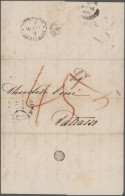 Malta: 1845/1864, Collection Of 48 Stampless Lettersheets From And (mainly) To M - Malta