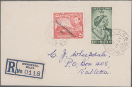 Malta: 1910/2005, Comprehensive Collection Of Apprx. 330 Covers/cards, Incl. Off - Malte