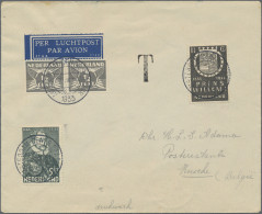 Netherlands: 1933/1992, Dutch And Dutch-related Airmail, Collection Of Apprx. 17 - Unclassified