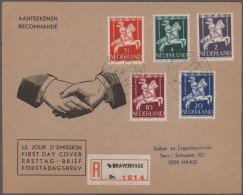 Netherlands: 1946, Child's Relief "Voor Het Kind", Lot Of 18 F.d.c. "S'GRAVENHAG - Ohne Zuordnung