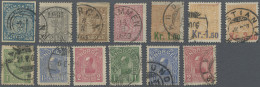 Norway: 1855/1909, Fine Used Lot Of 13 Stamps Incl. Michel Nos. 1, 7, 10, 15, 62 - Oblitérés