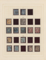 Norway: 1855/1970 Used Collection Of Postage Stamps From First 1855 4sk. (two Si - Briefe U. Dokumente