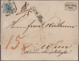 Österreich: 1850/1889, Spezialsammlung Von 32 Belegen "Nachtaxierungen", Dabei A - Colecciones