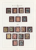 Österreich: 1850/1970 Sammlung Auf Selbstgestalteten Blättern Im Album, Ab Erste - Colecciones