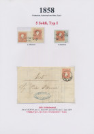 Österreich - Lombardei Und Venetien: 1858, Franz-Josef, Type I, Spezialsammlung - Lombardije-Venetië