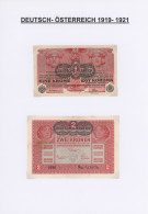 Österreich - Besonderheiten: BANKNOTEN UND NOTGELD 1919-1924 (ca), Saubere Samml - Sonstige & Ohne Zuordnung