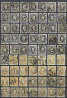 Portugal: 1867/1870, Definitives Luis With Curved Value Tablets, Specialised Ass - Used Stamps