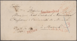 Russia: 1854-1883: Collection Of 22 Covers And Postcards Including 16 Items From - Lettres & Documents