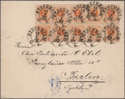 Sweden: 1892/1893, Cypher/Oscar, Two Covers From Helsingborg Resp. Stockholm To - Covers & Documents