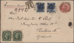 Sweden - Postal Stationery: 1891/1895, Lot Of Six Uprated Stationery Envelopes W - Postal Stationery