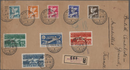 Schweiz: 1775-modern: Hunderte Von Briefen, Postkarten, Ganzsachen, Ansichtskart - Sammlungen