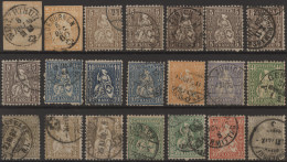 Schweiz: 1854-modern: Partie Mit Etlichen Hundert Marken Und Wenigen Briefen In - Collections