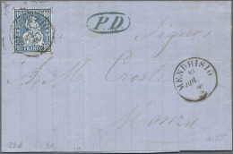 Schweiz: 1862/1881 Posten Von 37 Belegen Alle Mit Frankaturen 'Sitzende Helvetia - Collections