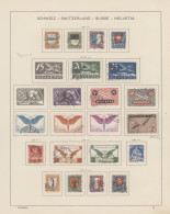 Schweiz: 1908/1944, Meist Gestempelte Sammlung Bis Auf Wenige Marken Und Blocks - Collections