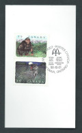 Canada # 1289a-1291a On Card - Canadian Folflore - 1...McDonald Cancel Rare - Maximumkarten (MC)