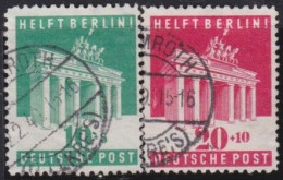 Alliierte Bezetsung    -     Michel   -   101/102     -   O       -    Gestempelt - Gebraucht