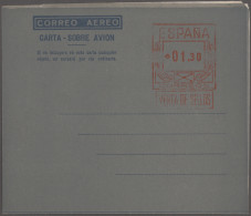 Spain - Postal Stationery: 1947/2002, Collection Of 90 Air Letter Sheets Unused/ - 1850-1931