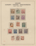 Hungary: 1871/1977, Used And Mint Collection In A Schaubek Album, Slightly Mixed - Gebraucht
