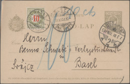 Hungary: 1907/1939: 34 Covers, Picture Postcards And Postal Stationery Items Sen - Storia Postale