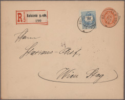 Hungary - Postal Stationary: 1895/1898, Stationery Envelope 5kr. Orange, Group O - Entiers Postaux