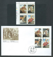 Canada # 1435a UL. PB. MNH + FDC - Canadian Folflore - 3 - Blocs-feuillets