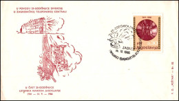 Yugoslavia 1966, FDC Cover 25 Years Of Telephone Exchange In Zagreb W./psm Zagreb - FDC