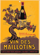 B/ VP          Carton  25 X 18 Cm     -   Vin Des MAILLOTINS     - Carton D'aprés  ANDRE DUCRE - Posters