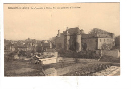 Ecaussinnes-Lalaing Vue D'ensemble Du Château Fort Avec Panorama D'Ecaussinnes - Ecaussinnes