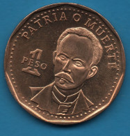 CUBA 1 PESO 1992 KM# 347 Jose Marti - Cuba