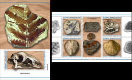 Guinea 2023, Fossils, 4val In BF +BF - Fossili