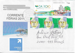 Portugal 2011 , Crédito Agrícola Centenary , Bank , Finance , Stamp + Corporate Cinderella , Penafiel Postmark - Cartas & Documentos