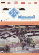 Catalogue ROCO MINITANKS 1974 Precise HO Scale 1/87 Maßstab 1/87 - Allemand