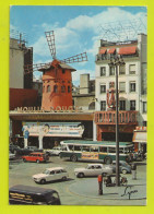 75 PARIS N°968 LE MOULIN ROUGE En 1975 VOIR ZOOMS SOLEX Peugeot 404 Bus Cinéma Jerry Lewis Tony Curtis - Parigi By Night