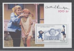 Sweden - 2007 Astrid Lindgren Block MNH__(TH-8858) - Blocchi & Foglietti