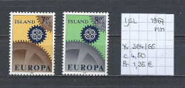 (TJ) Europa CEPT 1967 - IJsland YT 364/65 (postfris Met Plakker/neuf Avec Charnière/MH) - 1967