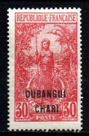 Oubangui Chari - 1922 - Tb Du Congo Surch   - N° 33  - Neuf *  - MLH - Neufs