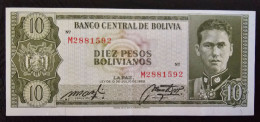 BOLIVIA- 10 BOLIVIANOS 1962. - Bolivien