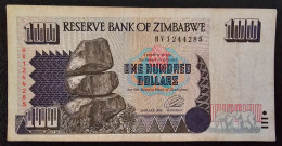 ZIMBABWE- 100 DOLLARS 1995. - Zimbabwe