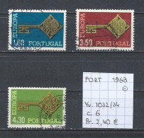 (TJ) Europa CEPT 1968 - Portugal YT 1032/34 (gest./obl./used) - 1968