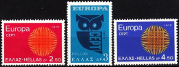 GREECE 1970 EUROPA. Complete Set, MNH - 1970
